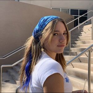 blue bandana for hair
